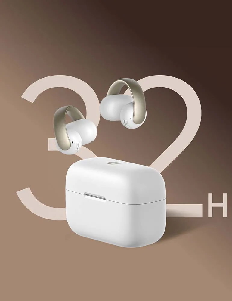 Anker Soundcore AeroClip ホワイト＆ゴールド Anker 【中古】Soundcore AeroClip ホワイト&ゴールド【A3388N21