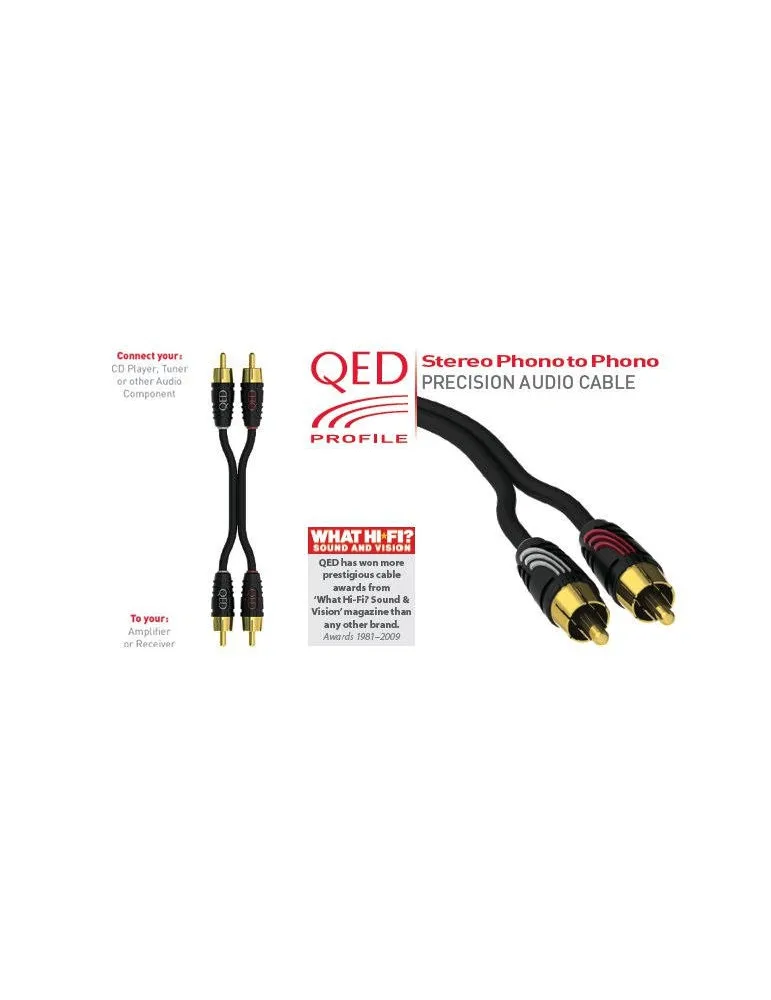 QED PROFILE Przewód stereo [2x RCA M - 2x RCA M]