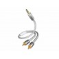 Przewód Audio JACK-2xRCA PREMIUM MP3 JACK-RCA
