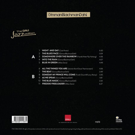 Demonstracyjna płyta winylowa THE DALI JAZZ EDITION LP
