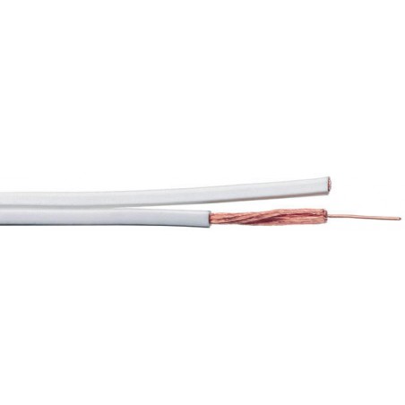 Przewód głośnikowy Bassflex [2 x 4.0mm2, szpula 50m] - biały - cena za metr PGC7409