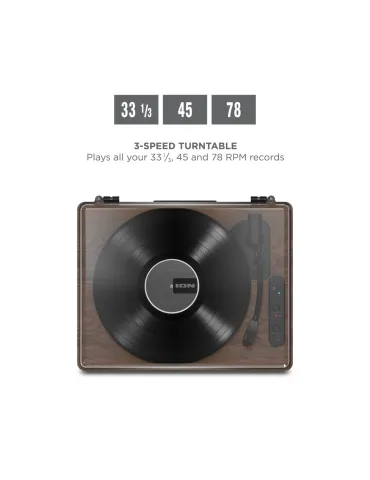 Bezprzewodowy gramofon z obsługą bluetooth®️ i wbudowanymi głośnikami stereo LUXE LP