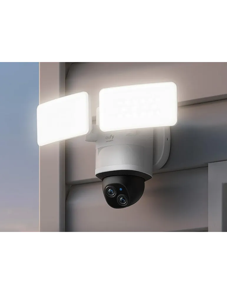 EUFY FLOODLIGHT CAMERA E340 Kamera bezpieczeństwa Kolor Biały