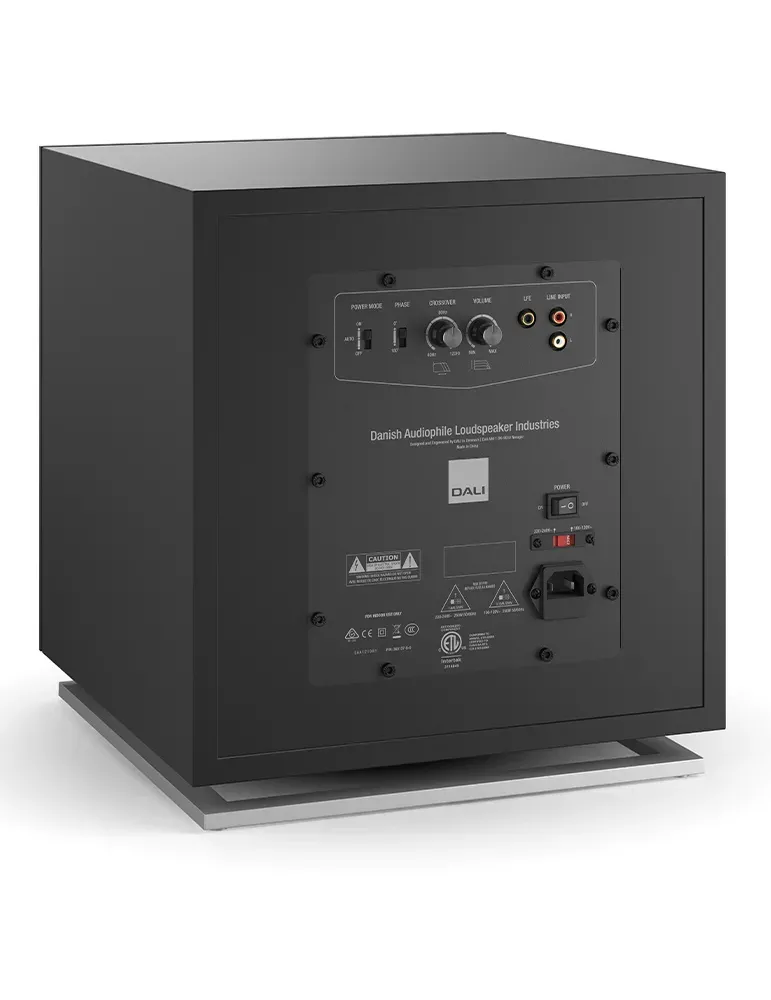 Subwoofer DALI Sub E-12 F | Mocne i czyste brzmienie Kolor Black Satin