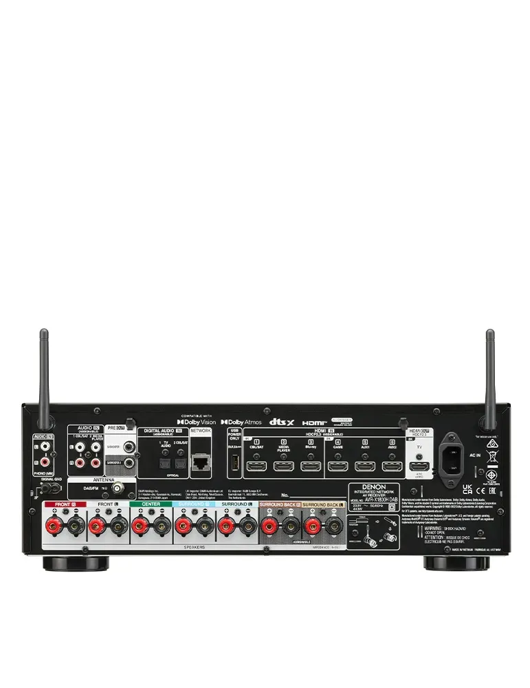 Amplituner Denon AVR-X2800H DAB | 8K, Dolby Atmos | DENON