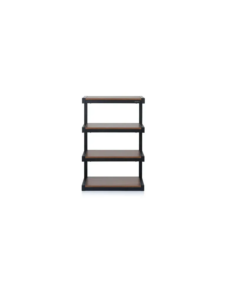 NORSTONE Norstone Esse HiFi — Szafka hi-fi na gramofon z 4 półkami i szkłem hartowanym