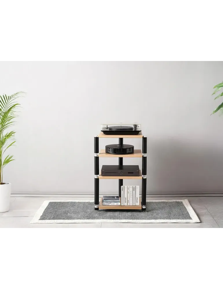 NORSTONE Norstone Copenhagen Module 2 — Moduł stolika Hi-Fi, dąb/czarny, 26 cm