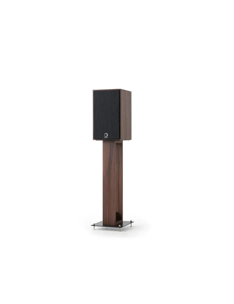 NORSTONE Norstone Alva Plus Walnut/Black — Eleganckie podstawki głośnikowe 68 cm