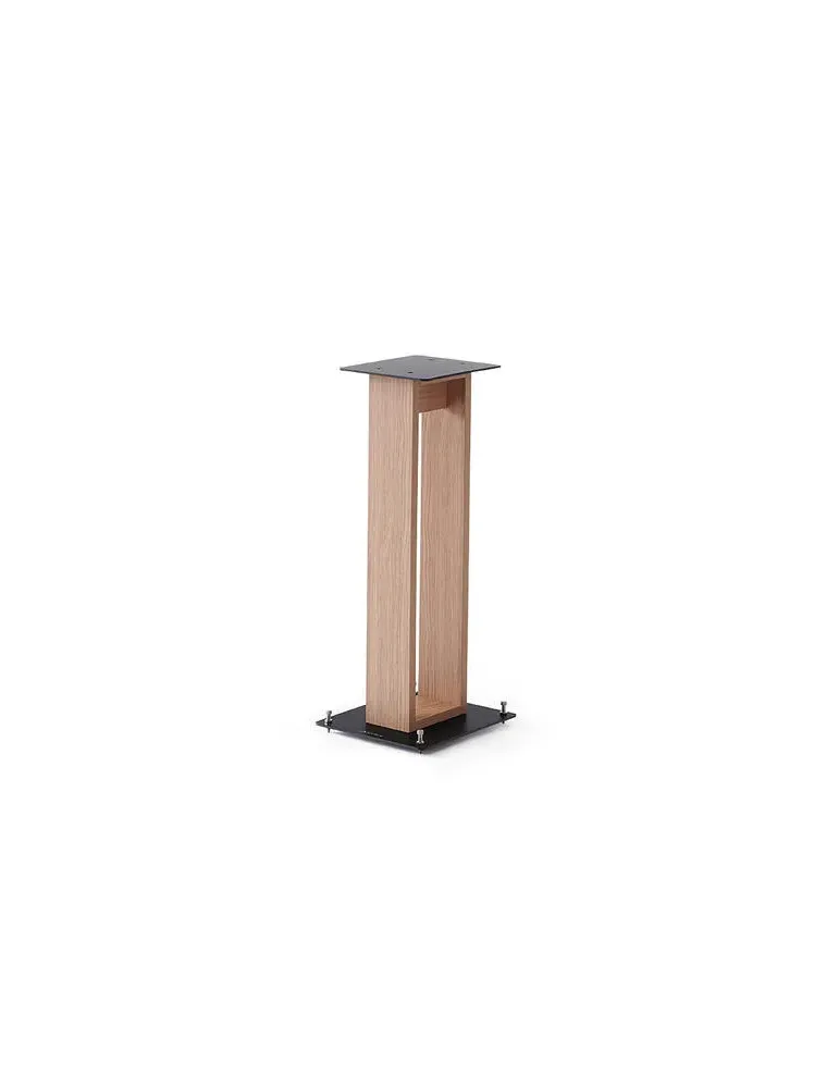 NORSTONE Norstone Alva Plus Walnut/Black — Eleganckie podstawki głośnikowe 68 cm