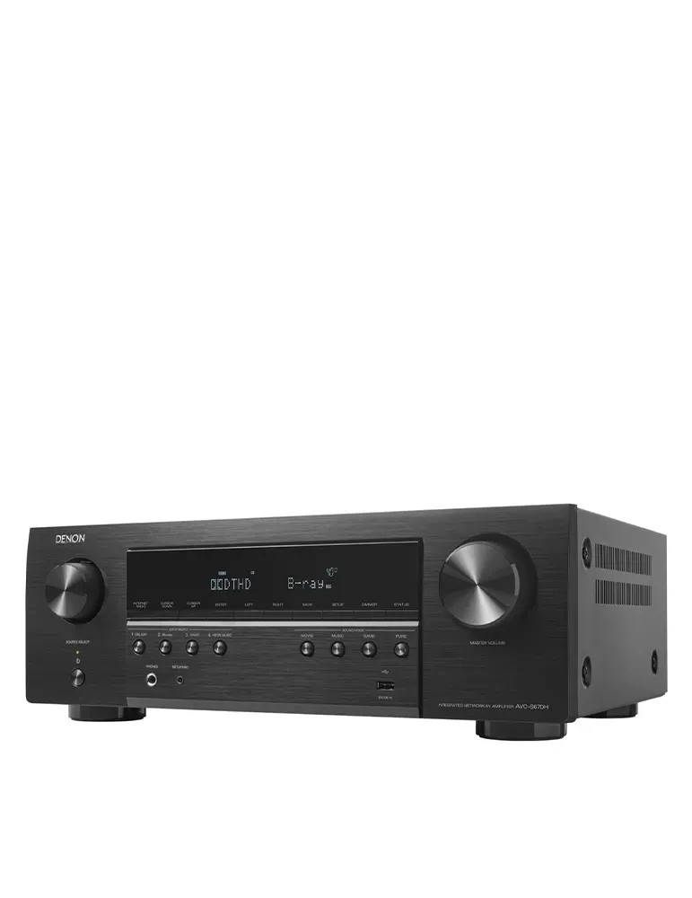 DENON Zestaw Denon AVR-S670H + Polk Audio T50/T15/T30 — Kino domowe 5.0 z Bluetooth i HEOS