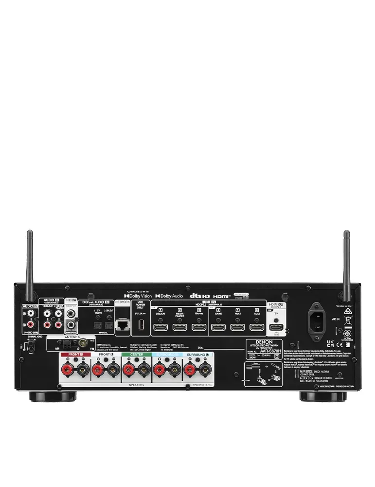 DENON Zestaw Denon AVR-S670H + Wilson Scenix — Kino domowe 5.0 z Bluetooth