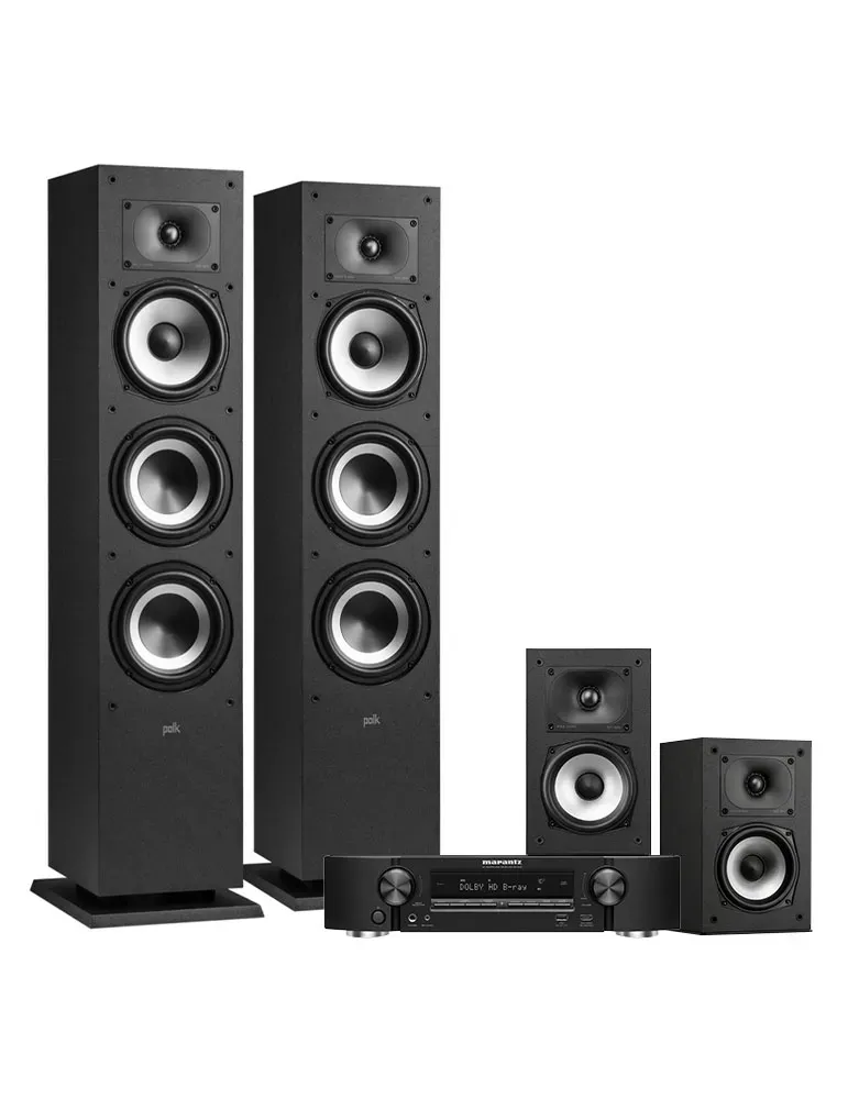 MARANTZ Zestaw stereo Marantz NR1510 + Polk Monitor XT60/XT15/XT30 — audiofilski dźwięk