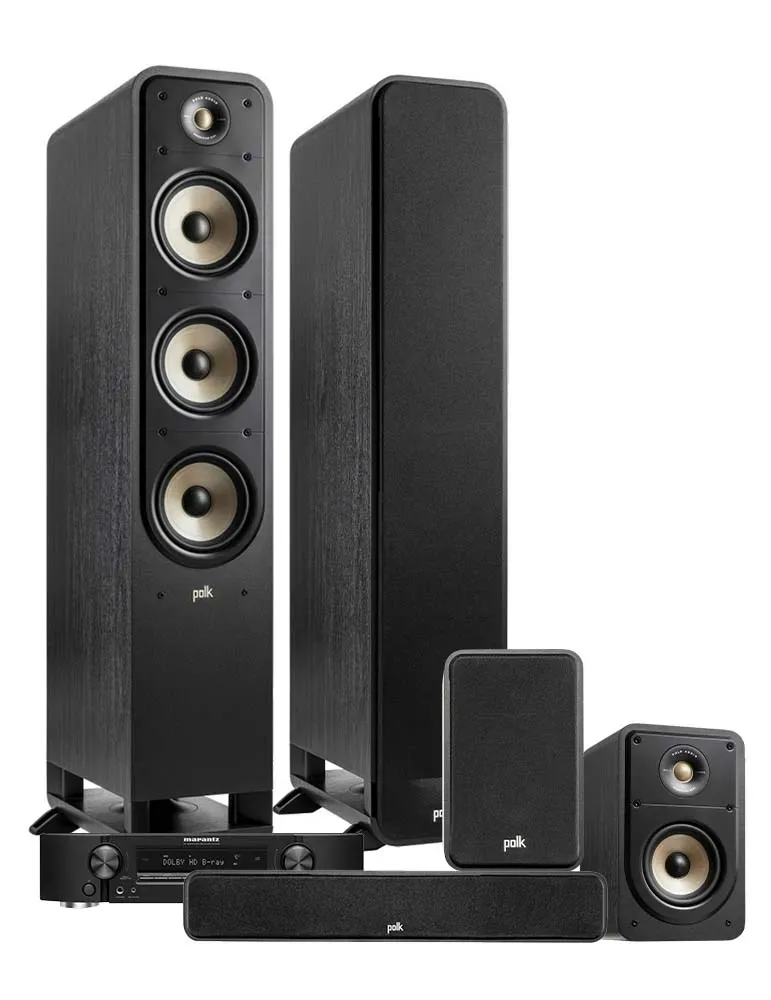 MARANTZ Zestaw stereo Marantz NR1510 + Polk Audio ES60/ES15/ES35C — Wi-Fi i Audyssey MultEQ