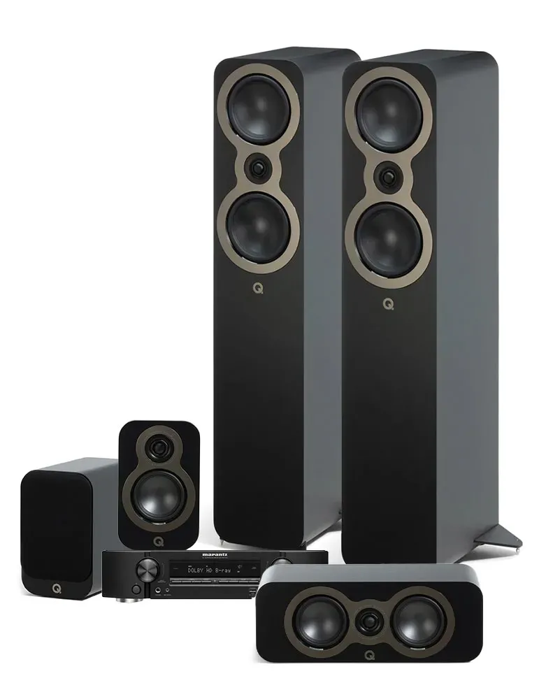 MARANTZ Marantz NR1510 + Q Acoustics 3050c/3010c/3090c — Zestaw audio do muzyki i filmów
