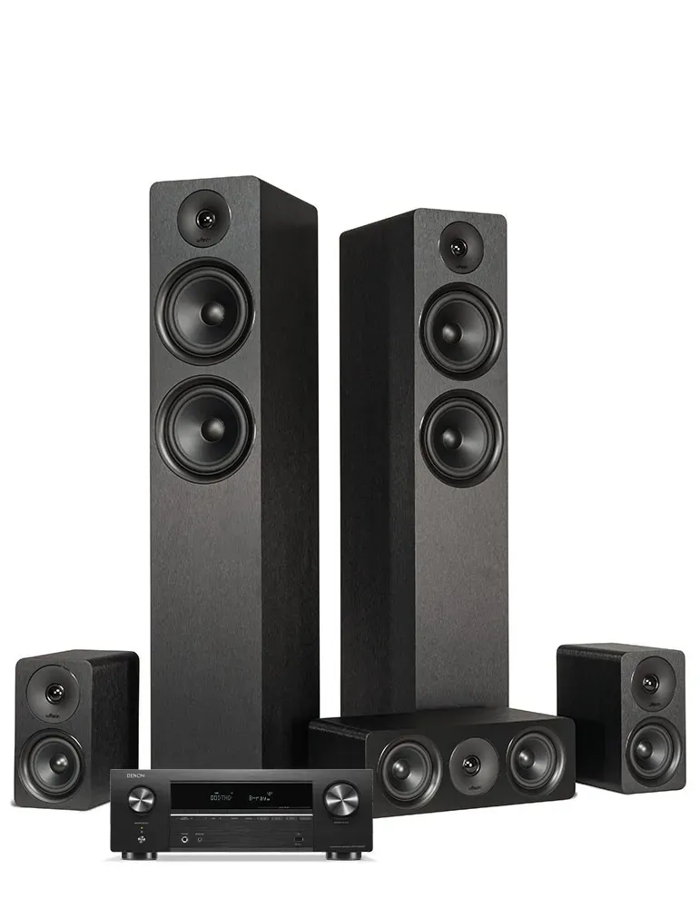DENON Zestaw kina domowego 5.0: Denon AVR-X580BT + Wilson SCENIX