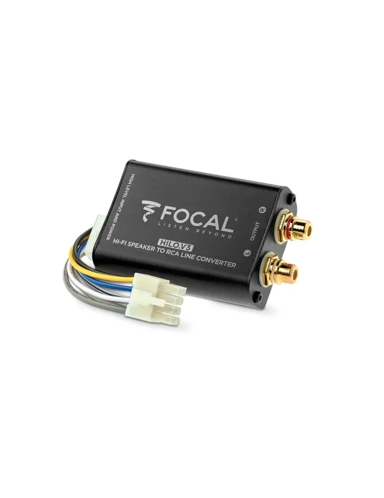 FOCAL CAR Focal Car HILO V3 — Premium konwerter RCA do samochodu dla audiofilów