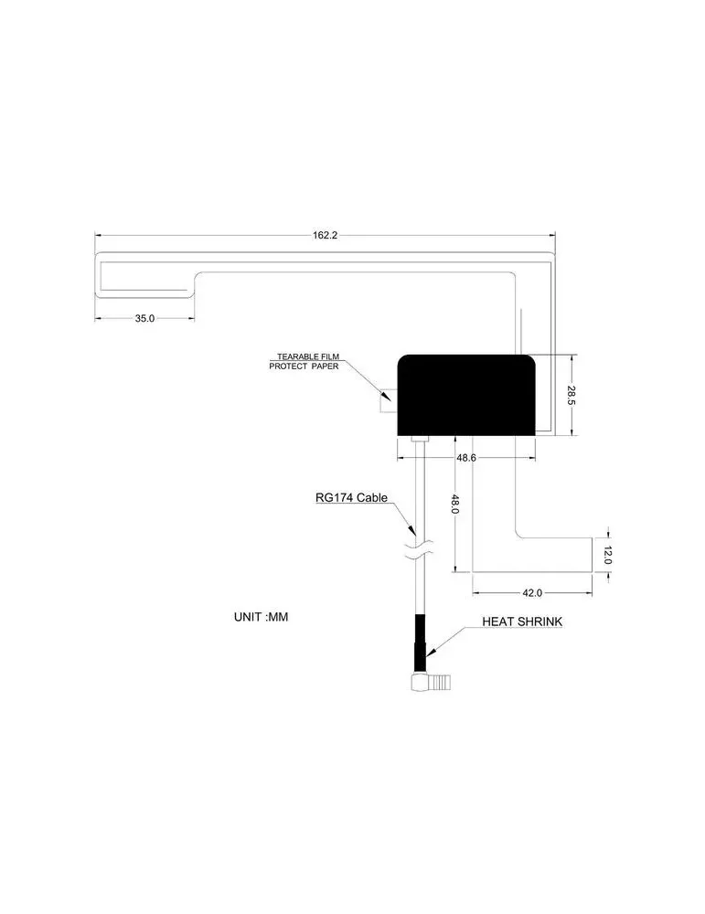 ALPINE Alpine A00030-05 — Profesjonalna antena DAB z wzmocnieniem 8 dBi