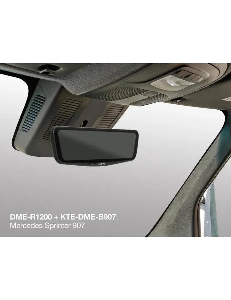 ALPINE Zestaw Alpine KTE-DME-B907 — Montaż lusterka cyfrowego w Sprinterze