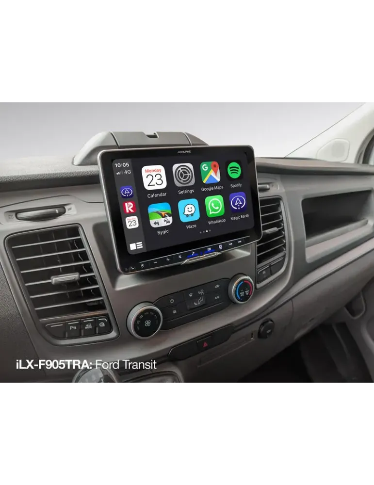 ALPINE Alpine ILX-F905TRA — Stacja multimedialna 9" z DAB+ i CarPlay do Ford Transit