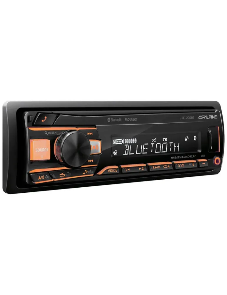 ALPINE Alpine UTE-200BT — Radio samochodowe USB/Bluetooth z 4 x 50 W