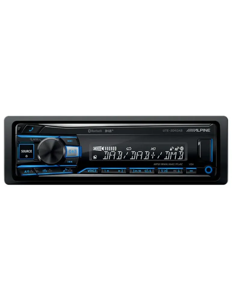 ALPINE Alpine UTE-204DAB — Radio samochodowe USB/Bluetooth z DAB+ i FLAC