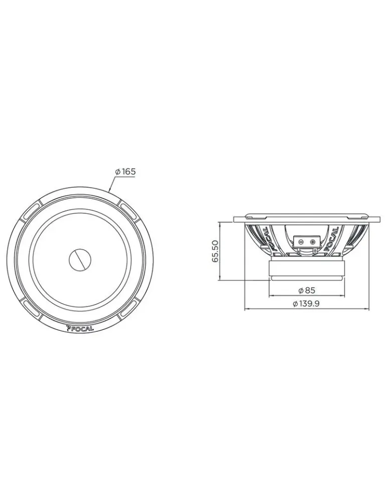 FOCAL CAR Zestaw Focal Car PS 165 V1 LE — Premium głośniki dwudrożne 6½" z dynamicznym basem