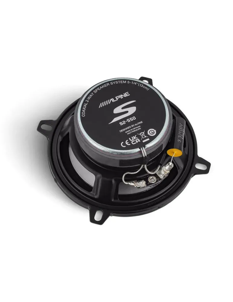 ALPINE Alpine S2-S50 — Głośniki coaxialne 5" 55W RMS z kopułkowym tweeterm