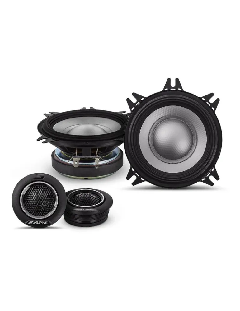 ALPINE Zestaw Alpine S2-S40C — Profesjonalne głośniki 4" Hi-Res Audio