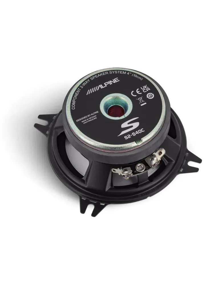 ALPINE Zestaw Alpine S2-S40C — Profesjonalne głośniki 4" Hi-Res Audio