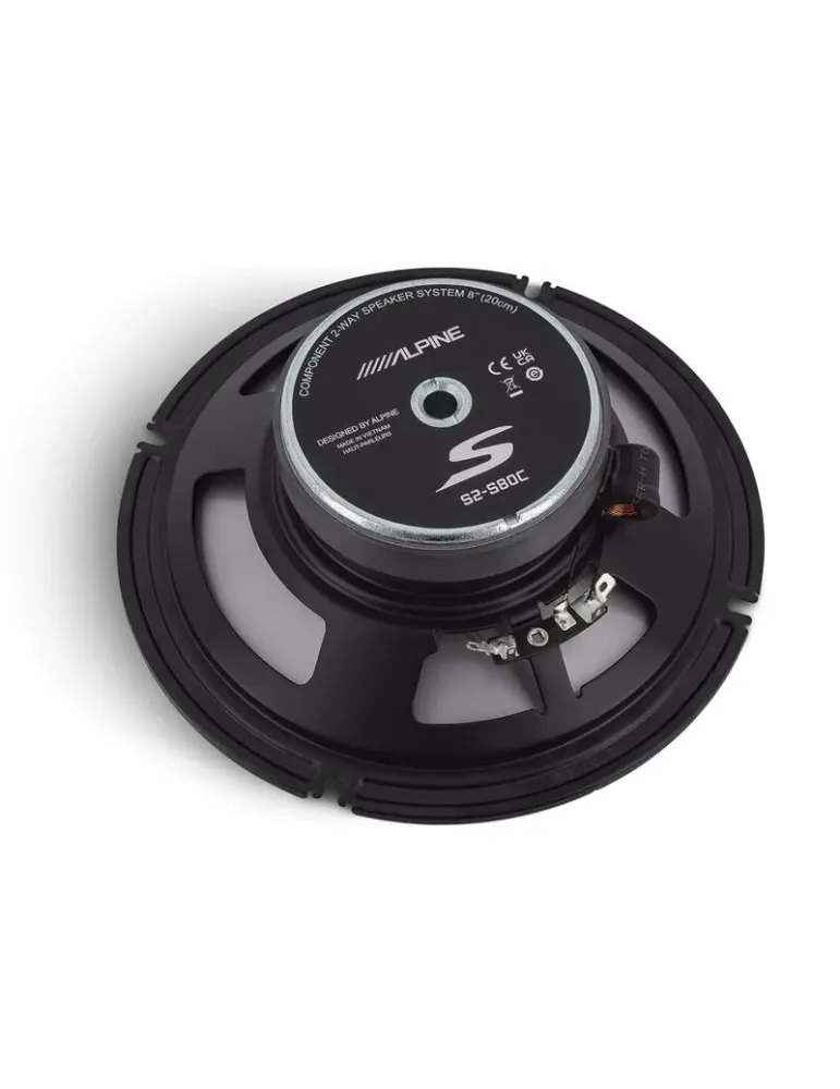 ALPINE Zestaw Alpine S2-S80C — Profesjonalne głośniki dwudrożne 8" do auta