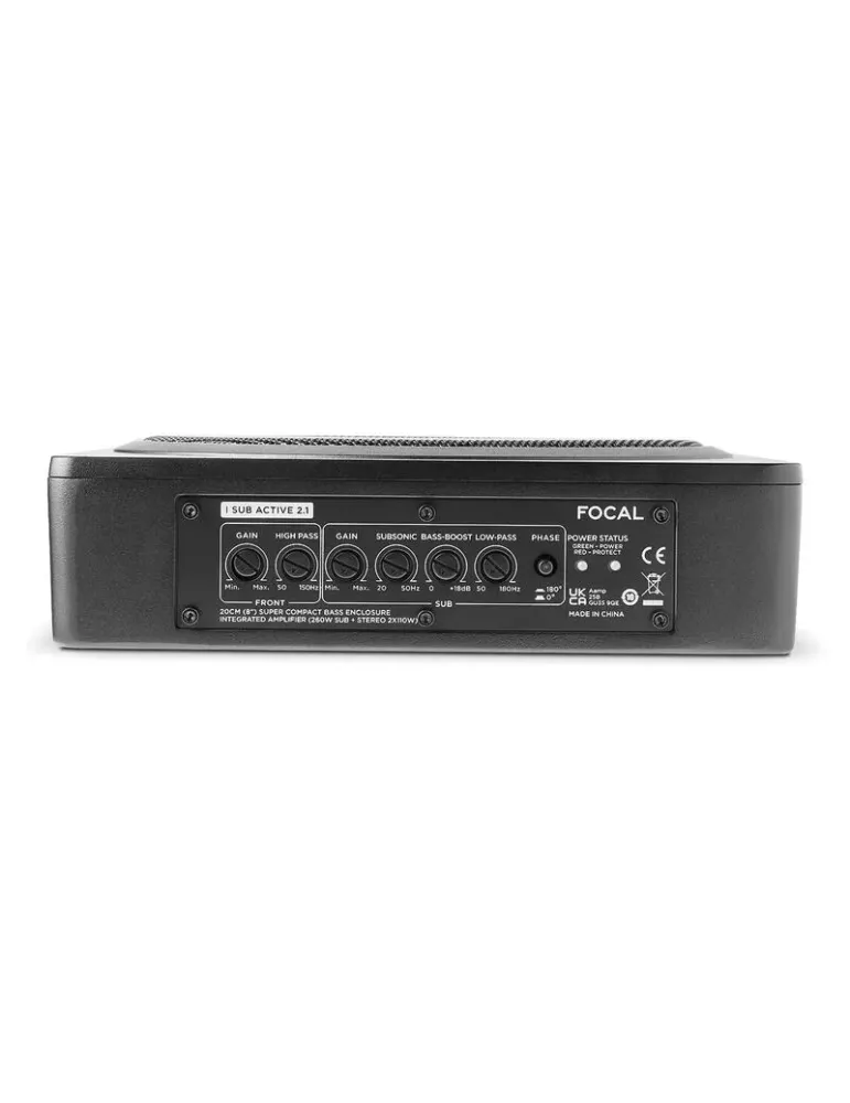 FOCAL CAR Focal Car ISUB Active 2.1 — Subwoofer aktywny 8" z wzmacniaczem 2-kanałowym