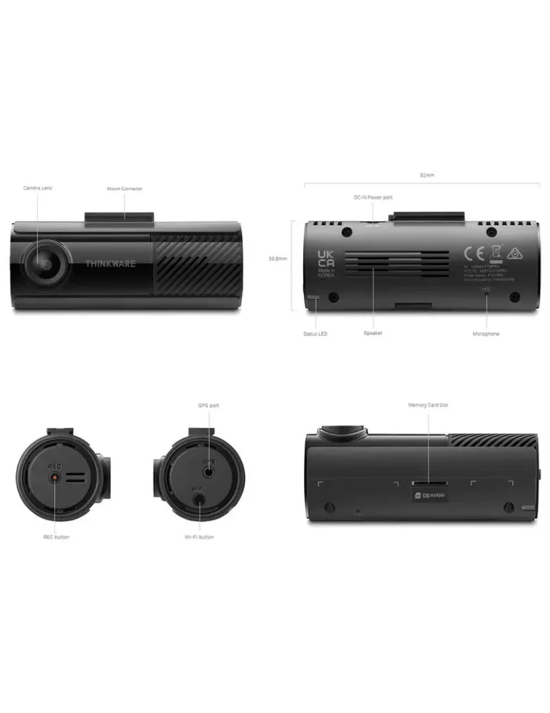 THINKWARE Thinkware F70 Pro — Kamera samochodowa Full HD z Wi-Fi i GPS