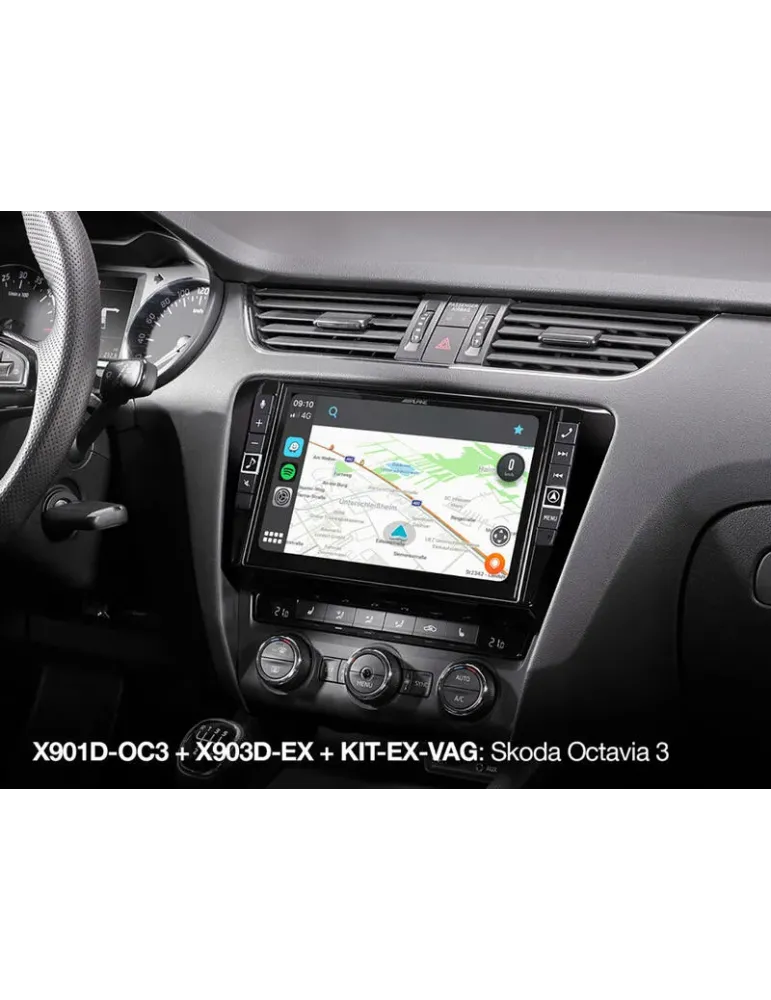 ALPINE Alpine X903D-EX — Media-box do Alpine Style 1. gen. z CarPlay i Android Auto