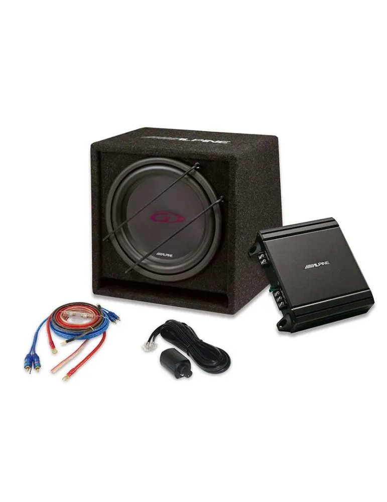ALPINE Zestaw Alpine SBG-30KIT — 12-calowy subwoofer z cyfrowym wzmacniaczem