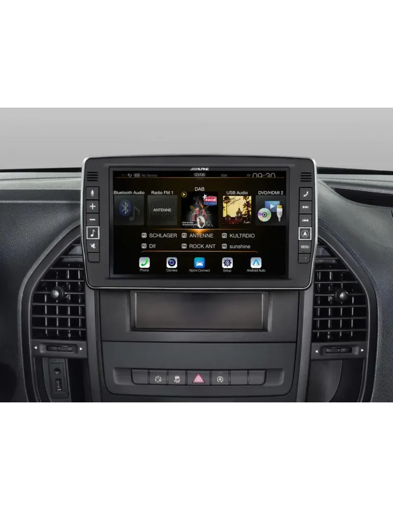 ALPINE Alpine X903D-V447 — Stacja nawigacyjna 9" z CarPlay i DAB+ do Mercedes Vito