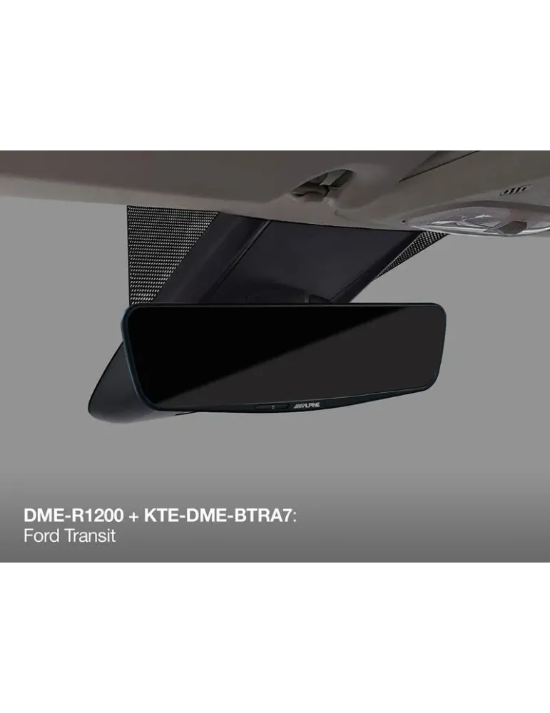 ALPINE Zestaw Alpine KTE-DME-BTRA7 — Instalacja lusterka cyfrowego Ford Transit Custom