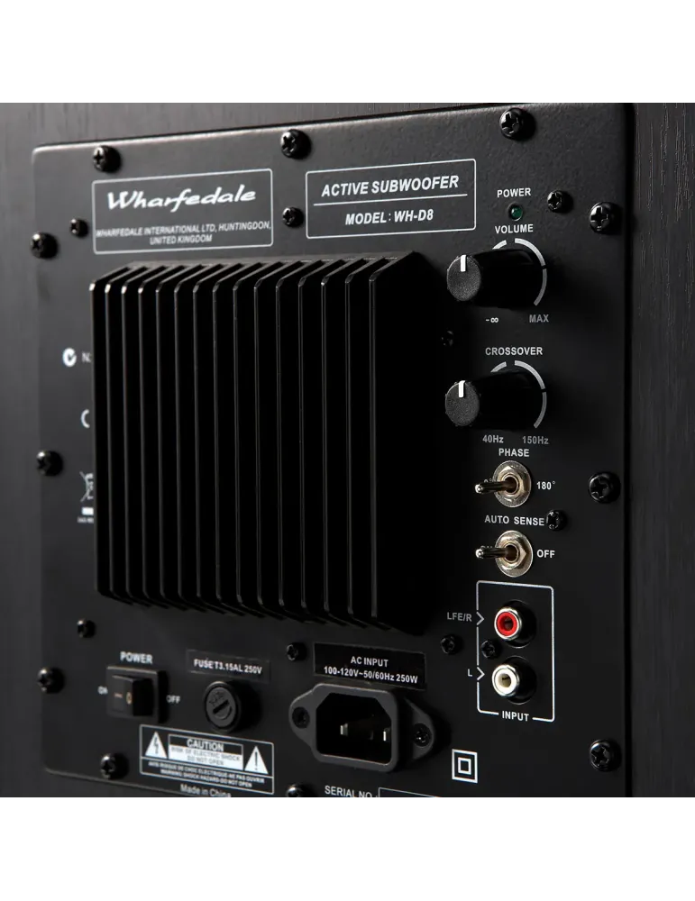 WHARFEDALE Wharfedale WH-D8 — Subwoofer aktywny 8" do kina domowego 70W