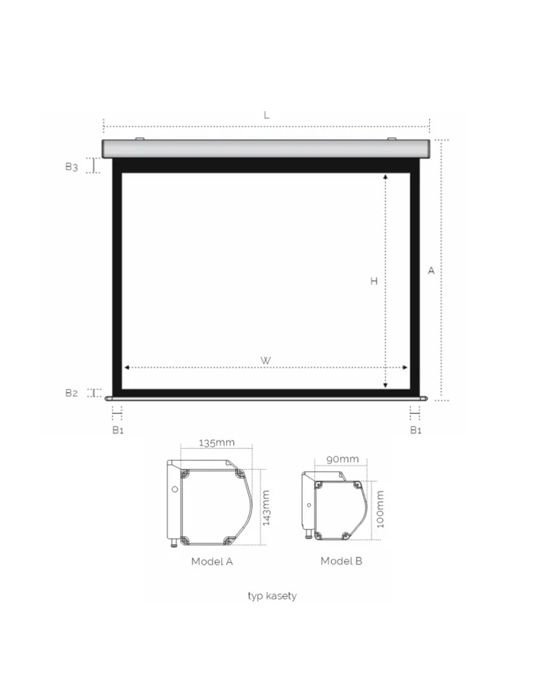 SUPREMA SCREEN Suprema Screen Andromeda Elegant IM — Ekran projekcyjny HD 362x204cm z pilotem