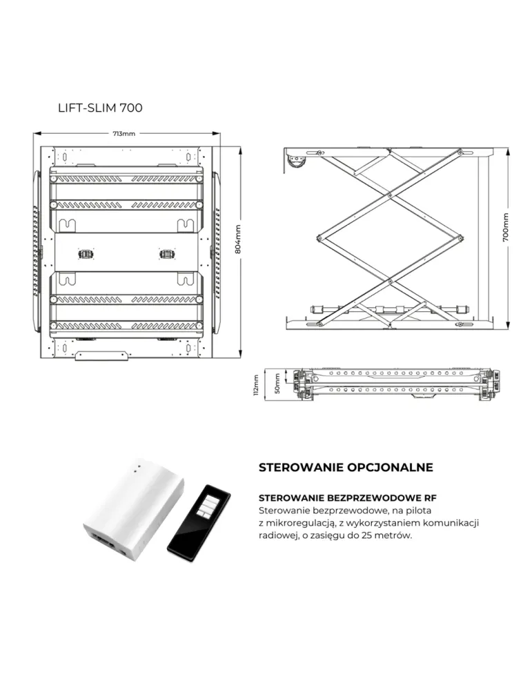 SUPREMA SCREEN Suprema Screen Lift-Slim700 — winda sufitowa do projektora 30 kg
