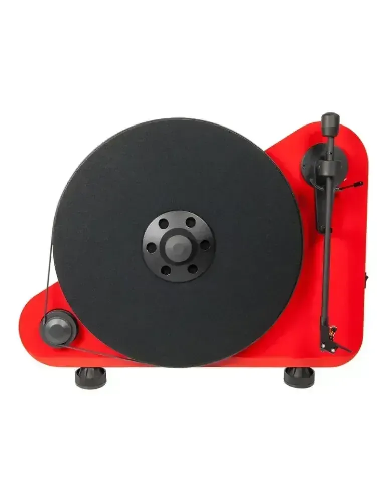 PRO-JECT AUDIO SYSTEMS GRAMOFON PRO-JECT VT-E R BLUETOOTH CZERWONY HIGH GLOSS, WKŁADKA ORTOFON OM5e - OUTLET - GLO