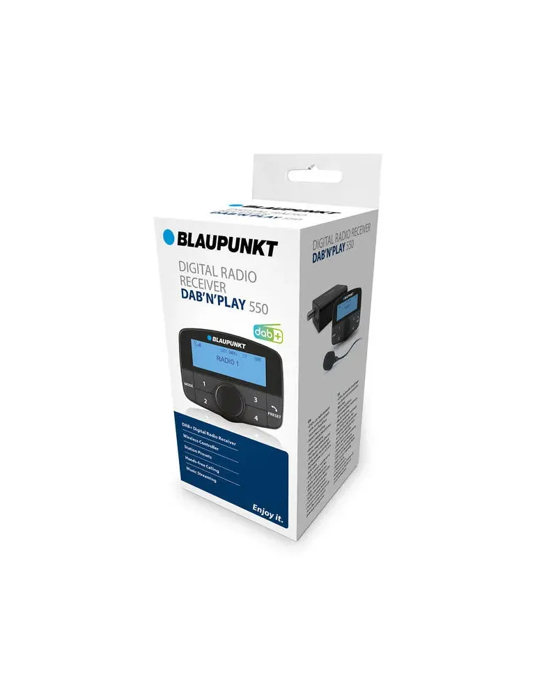BLAUPUNKT Blaupunkt DAB'N'PLAY 550 — Adapter DAB+ do samochodu z Bluetooth