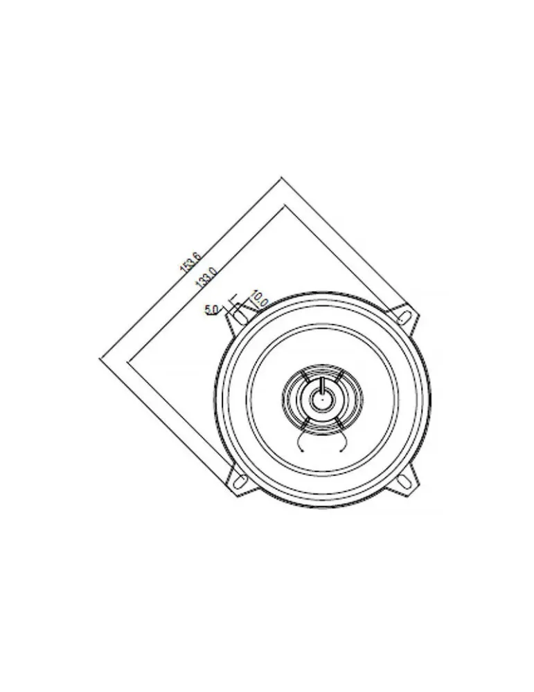 BLAUPUNKT Blaupunkt ICx 542 — Głośniki samochodowe 13 cm 210W 2-drożne z maskownicami
