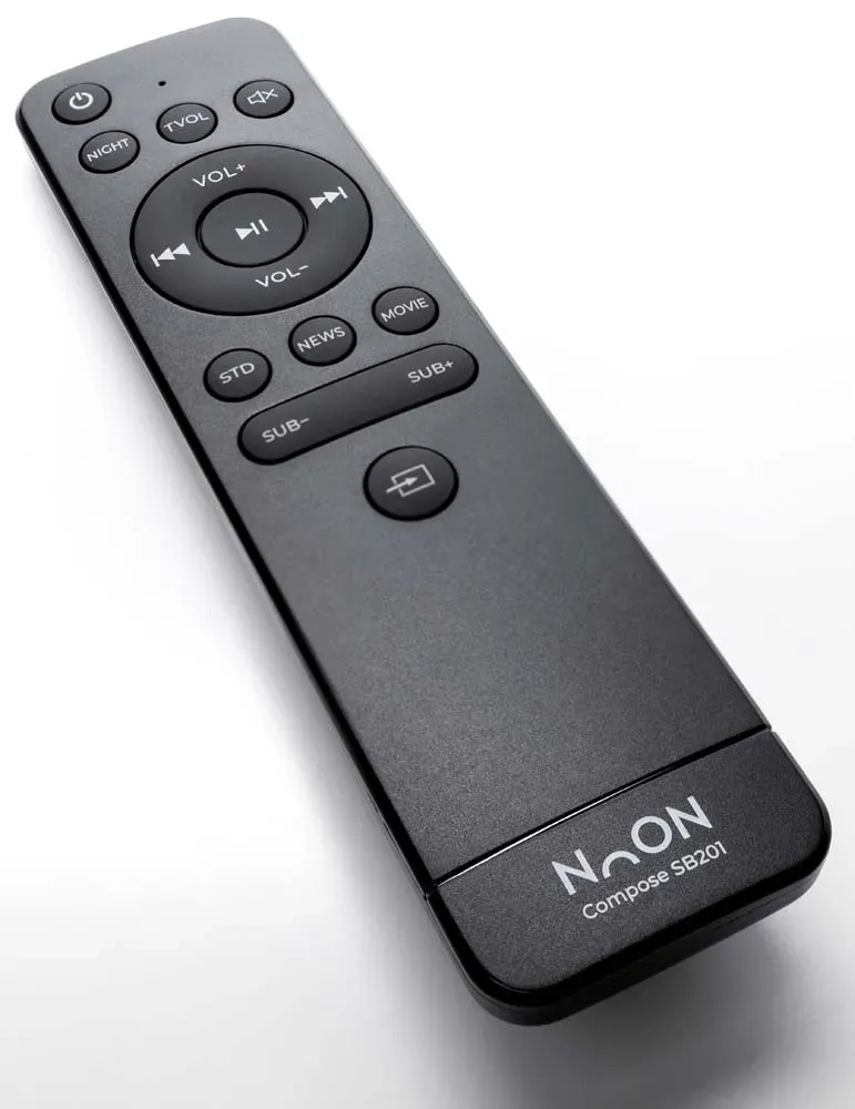 NooN Audio Noon Audio Compose SB201 — soundbar z subwooferem bezprzewodowym, HDMI ARC, Bluetooth 5.3