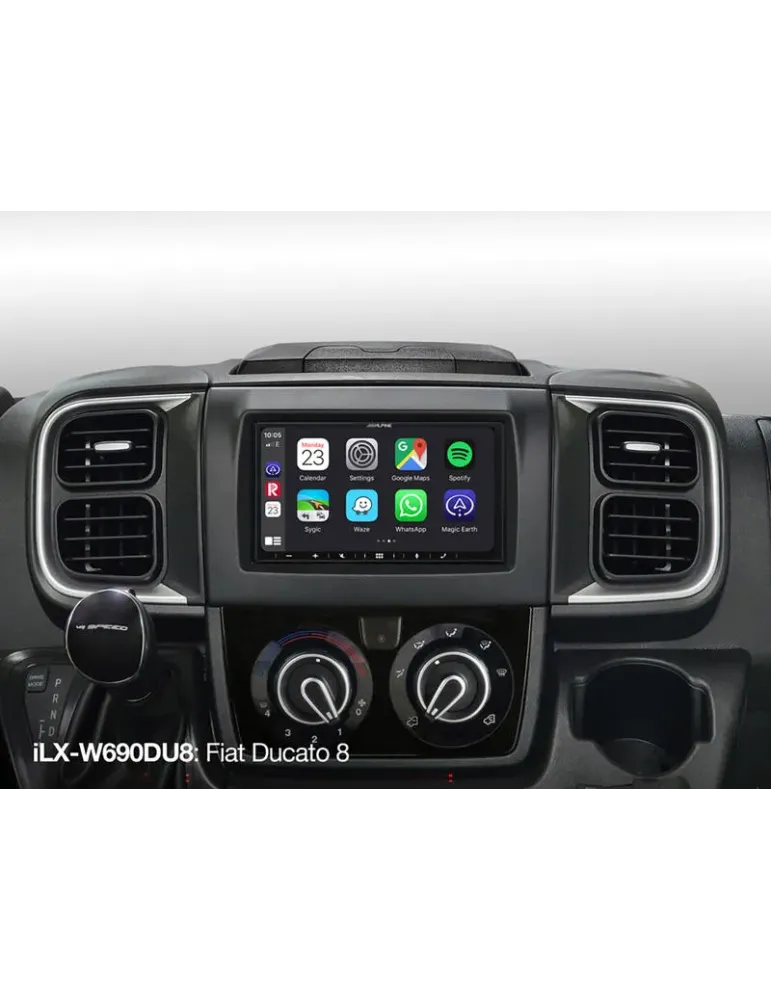 ALPINE Alpine ILX-W690DU8 — Stacja multimedialna 2DIN z CarPlay/Android Auto i DAB+ do Fiat Ducato 8 (2022+)