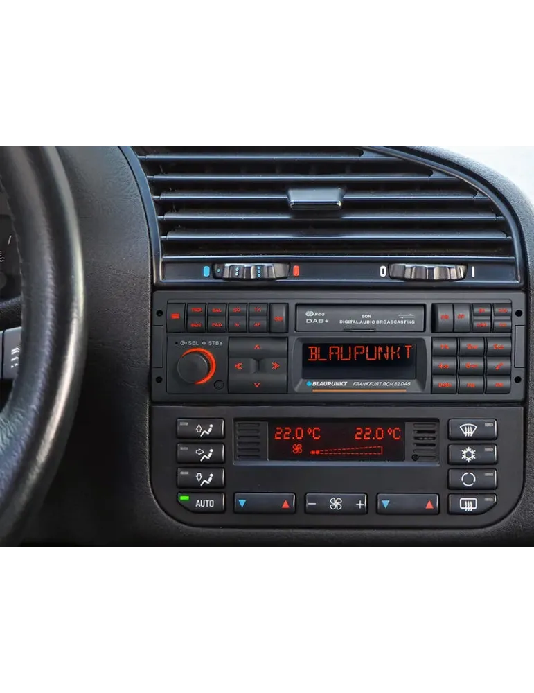BLAUPUNKT Blaupunkt Frankfurt RCM 82 DAB — Radio samochodowe 1-DIN retro DAB+ z Bluetooth i USB