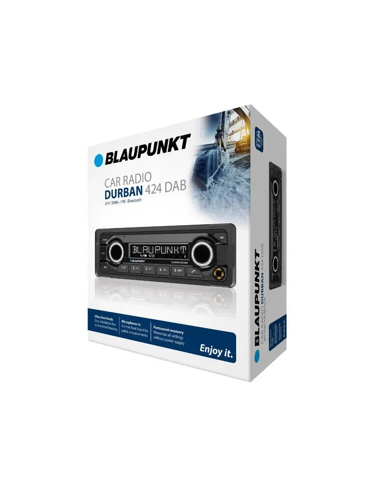 BLAUPUNKT Blaupunkt Durban 424 — Radio samochodowe 24V do ciężarówek z DAB+ i Bluetooth