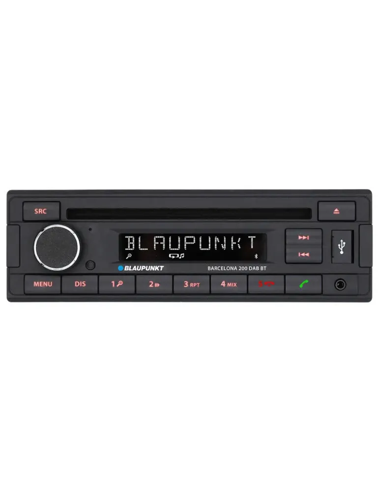 BLAUPUNKT Blaupunkt Barcelona 200 — Radio samochodowe 1-DIN DAB+ z Bluetooth i CD/USB/AUX