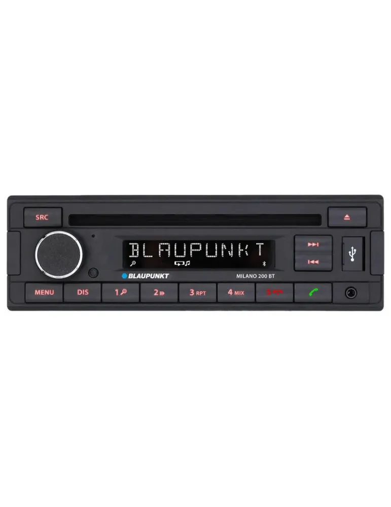 BLAUPUNKT Blaupunkt Milano 200 BT — Radio samochodowe 1-DIN CD/MP3 USB AUX z Bluetooth i RDS