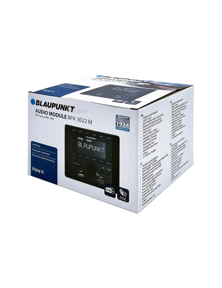 BLAUPUNKT Blaupunkt BPA 3022 M — Radio do kampera DAB+ FM RDS Bluetooth USB MP3, wielostrefowe