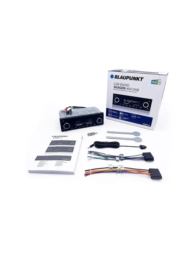 BLAUPUNKT Blaupunkt Skagen 400 DAB — radio samochodowe 1 DIN DAB+ Bluetooth USB MP3 FLAC sterowanie z kierownicy